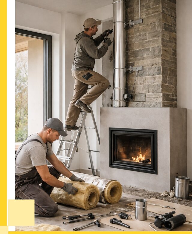 Монтаж дымоходов для каминов в Моршанске от 15578 р. ЭриданМрш