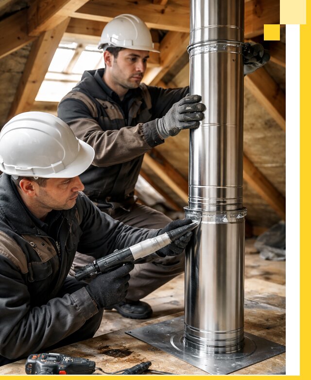 Монтаж дымоходов для каминов в Моршанске с гарантией качества