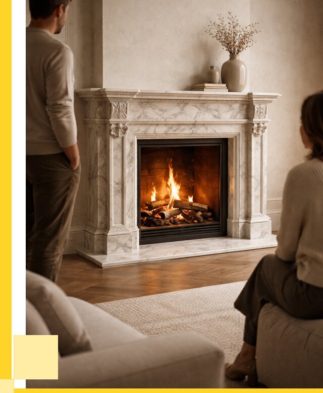 Мраморные камины под ключ в Моршанске от 259625 р. | ЭриданМрш