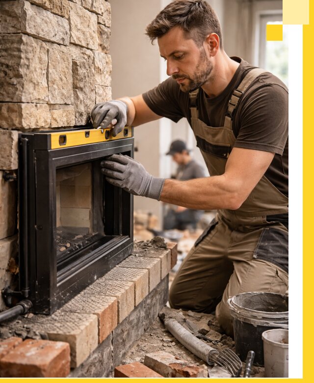 Дровяные камины под ключ в Моршанске: монтаж, обустройство