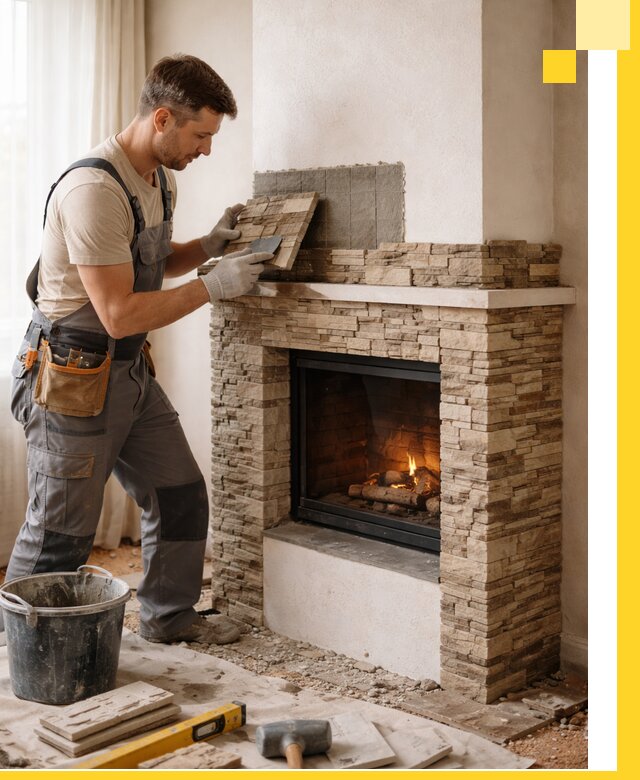 Изготовление и монтаж каминов для дома под ключ в Моршанске