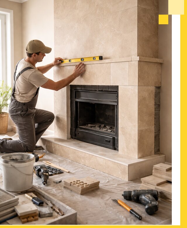 Установка и монтаж каминов в частном доме под ключ в Моршанске