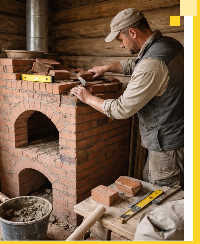 Изготовление и установка русских печей в Моршанске под ключ