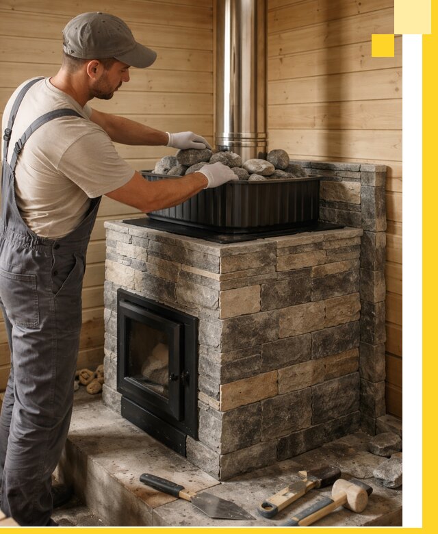 Печи для парной в Моршанске, производство, монтаж и обслуживание