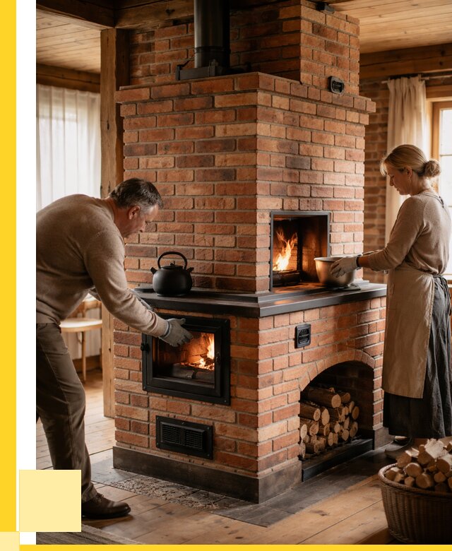 Печи для загородного дома под ключ в Моршанске от 83080 р. | ЭриданМрш