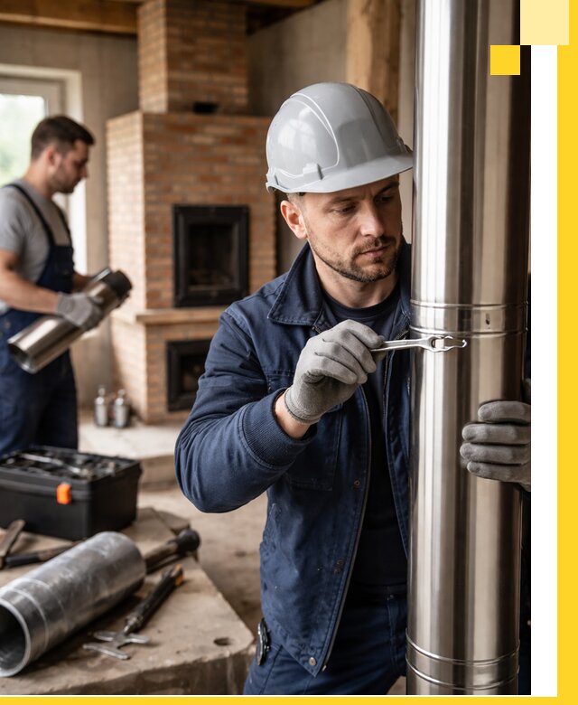 Профессиональный монтаж дымоходов для печей в Моршанске