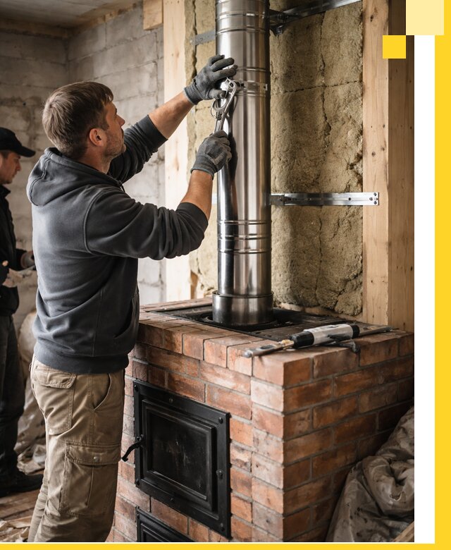 Изготовление и монтаж печей и дымоходов под ключ в Моршанске