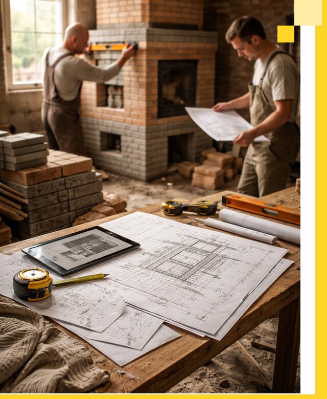 Проекты печей и каминов с индивидуальным дизайном в Моршанске