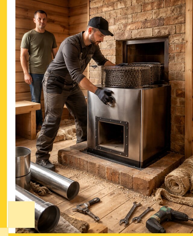 Монтаж банных печей под ключ в Моршанске от 18693 р., ЭриданМрш