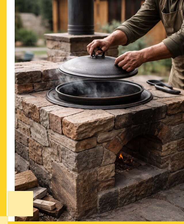 Печи для казана в Моршанске по цене от 18693 р. | ЭриданМрш