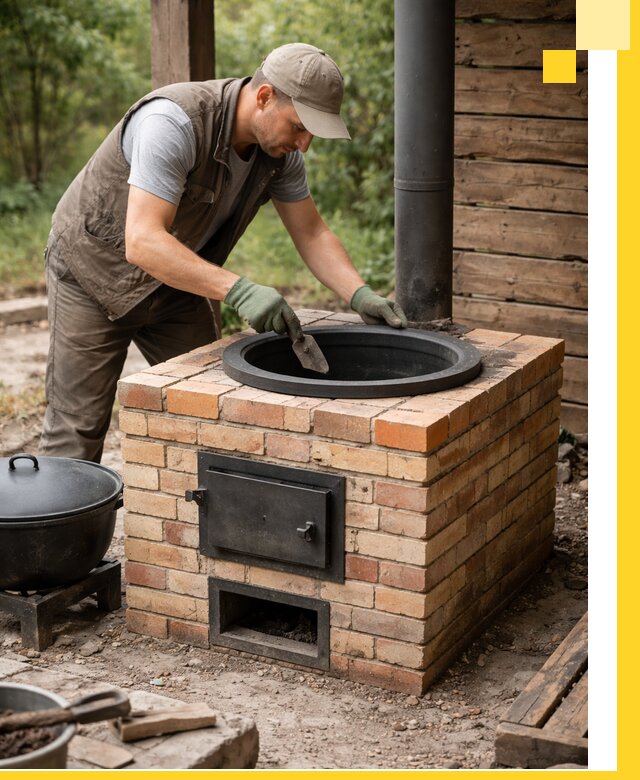 Изготовление и установка печей для казана в Моршанске под ключ