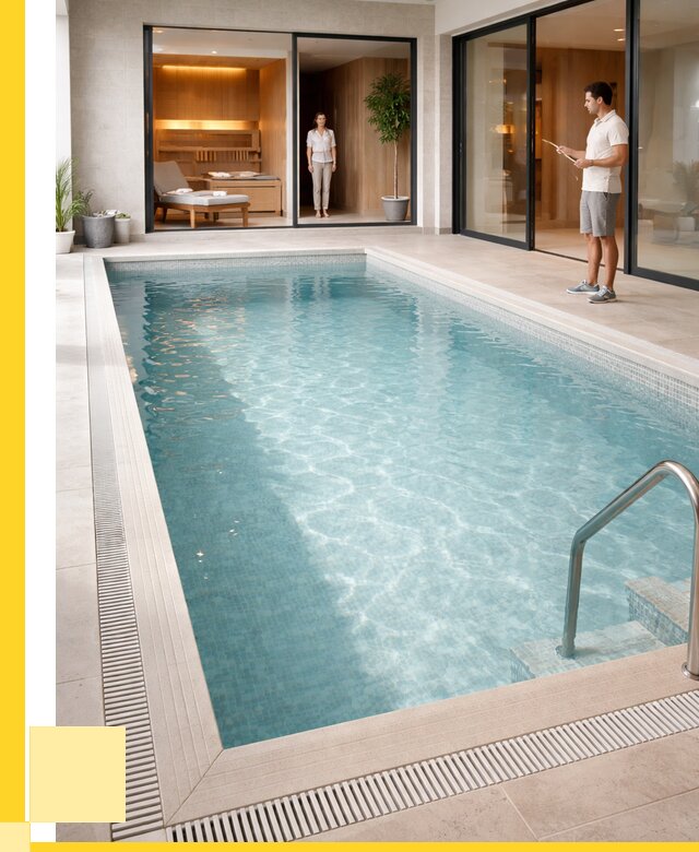 Отделка бассейна пленкой ПВХ в Моршанске от 3635 р. - ЭриданМрш