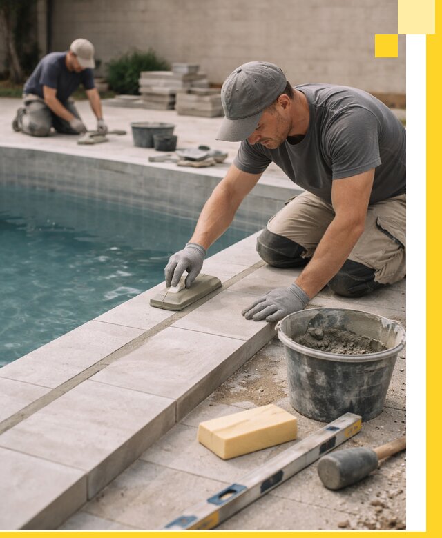 Отделка бассейнов в Моршанске: декоративная отделка и гидроизоляция