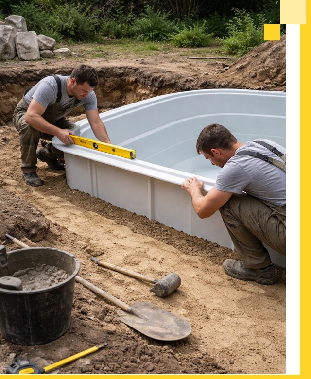 Производство и установка пластиковых бассейнов в Моршанске под ключ