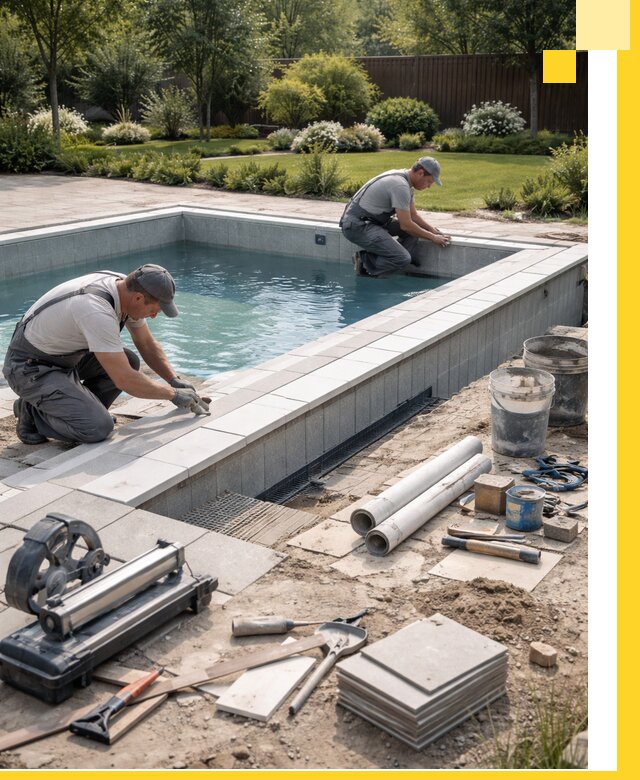 Строительство открытых бассейнов под ключ в Моршанске профессионально