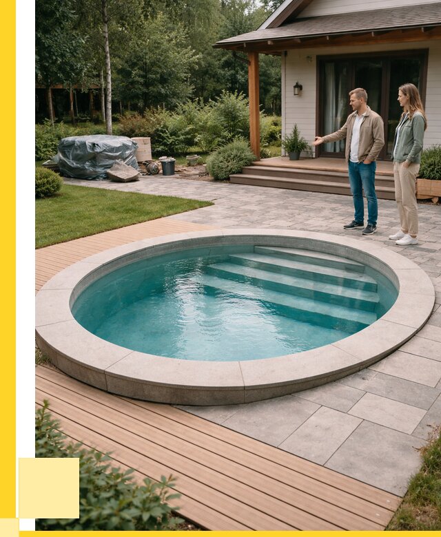 Бассейн на даче под ключ в Моршанске от 207700 р., ЭриданМрш