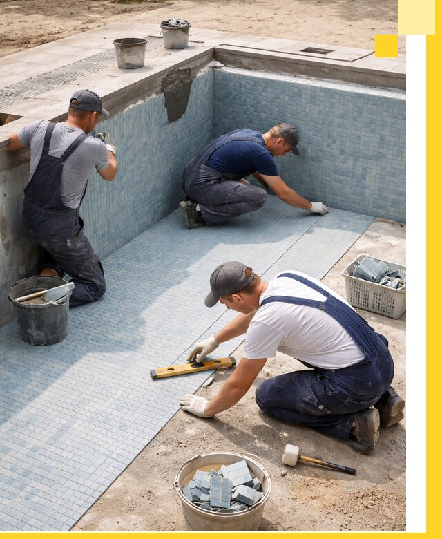 Укладка и установка плитки для бассейнов под ключ в Моршанске