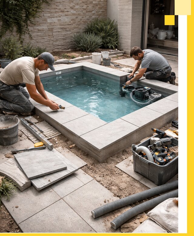 Мини бассейны под ключ в Моршанске, дизайн и установка