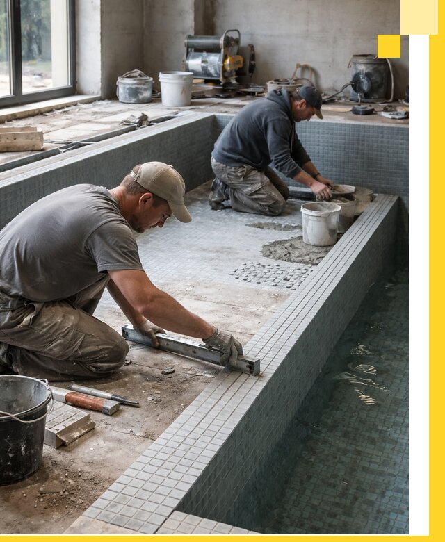 Строительство бассейна в частном доме в Моршанске под ключ