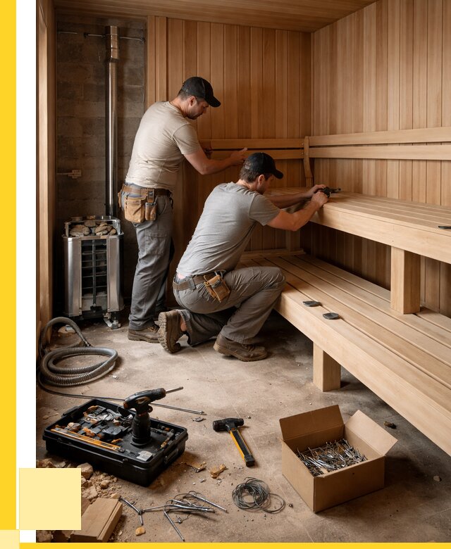 Монтаж саун под ключ в Моршанске от 124620 р. | ЭриданМрш