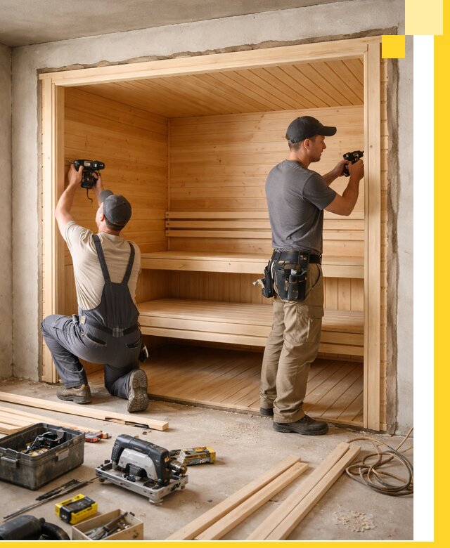 Монтаж саун под ключ в Моршанске — проектирование и установка