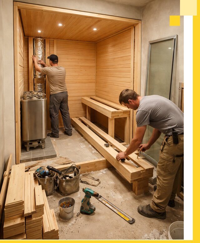 Проектирование и установка домашних саун под ключ в Моршанске