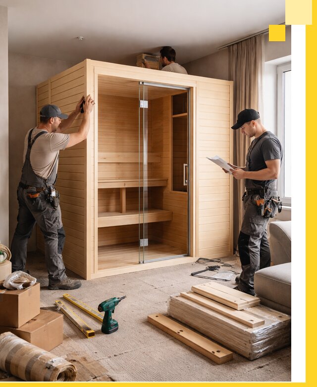 Установка и благоустройство саун в квартире в Моршанске