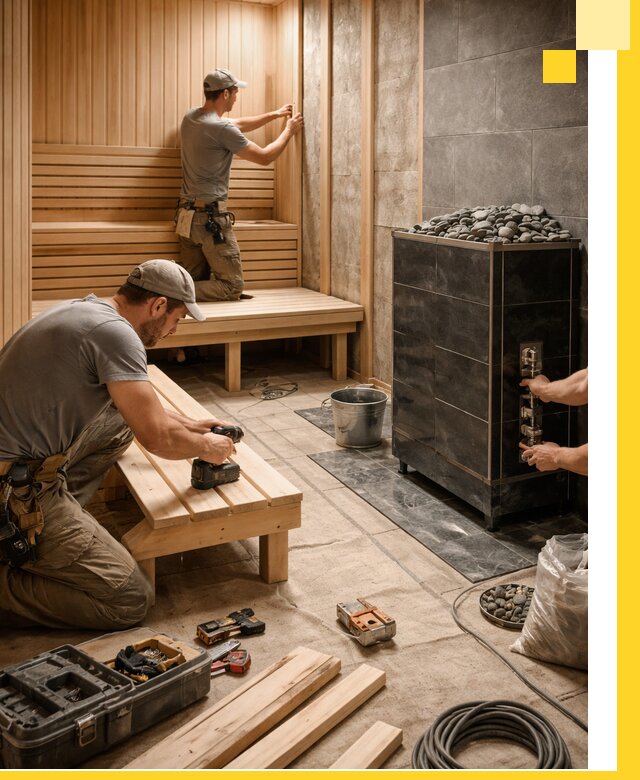 Дизайн и строительство интерьерных саун под ключ в Моршанске