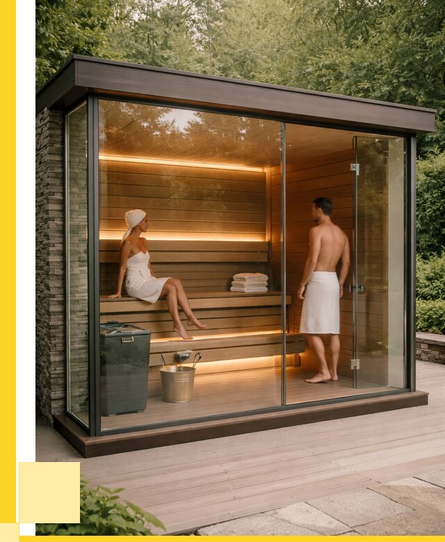 Сауна стеклянная и двери для сауны в Моршанске от 259625 р. | ЭриданМрш