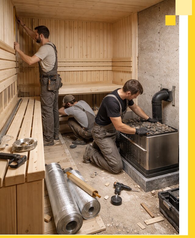 Индивидуальные сауны на заказ в Моршанске под ключ, проект и монтаж