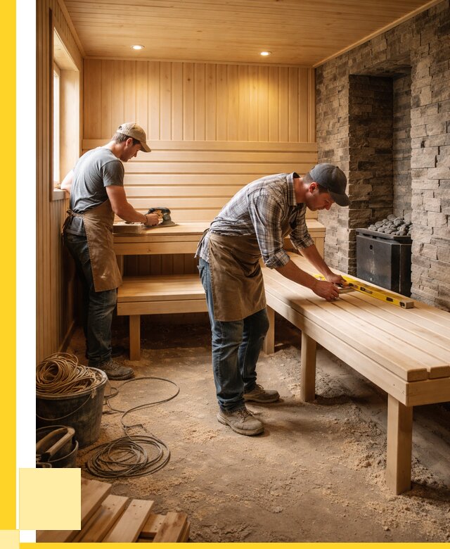 Отделка бани в Моршанске: внутренняя отделка от 3116 р. | ЭриданМрш