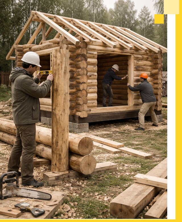 Строительство бань для дачи под ключ в Моршанске с доставкой и монтажом