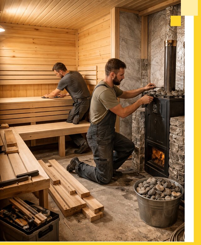 Дизайн и строительство интерьеров бань под ключ в Моршанске