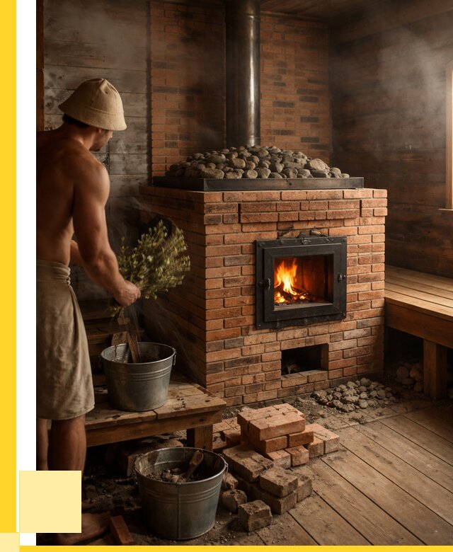 Кирпичные банные печи в Моршанске от 93465 р. | ЭриданМрш