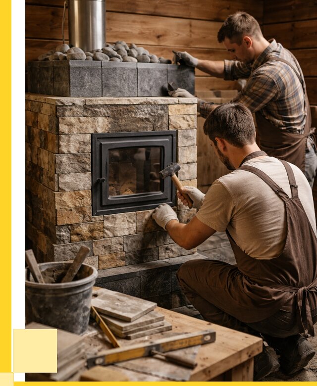 Облицовка банной печи в Моршанске от 15578 р. | ЭриданМрш