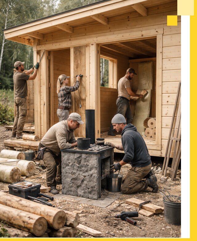 Купить баню под ключ в Моршанске строительство монтаж отделка