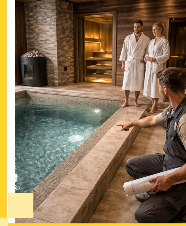 Проект бани с бассейном под ключ в Моршанске от 67503 р. | ЭриданМрш