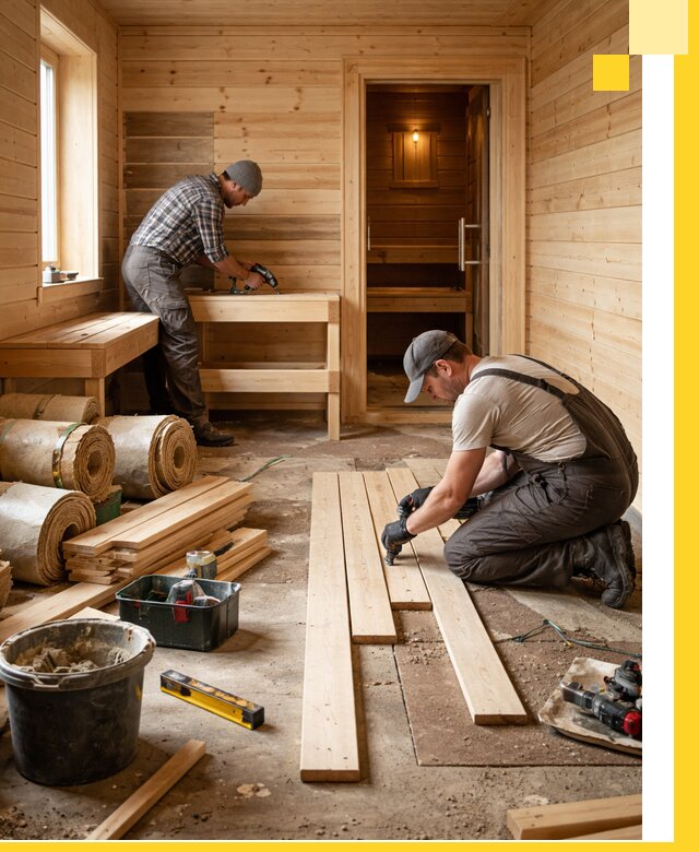 Индивидуальный проект бани с комнатой отдыха под ключ в Моршанске