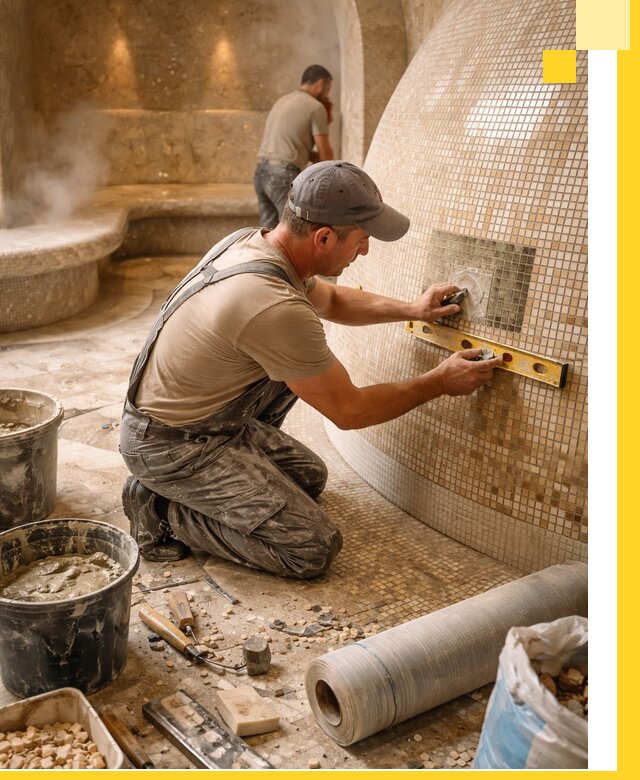 Хамам под ключ в Моршанске: проектирование, строительство, отделка