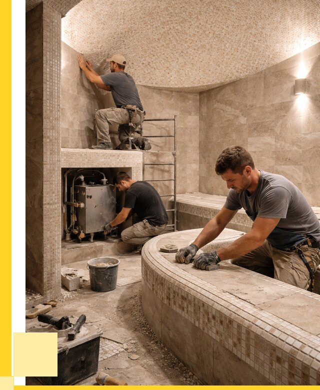 Монтаж хамамов под ключ в Моршанске от 259625 р. ЭриданМрш