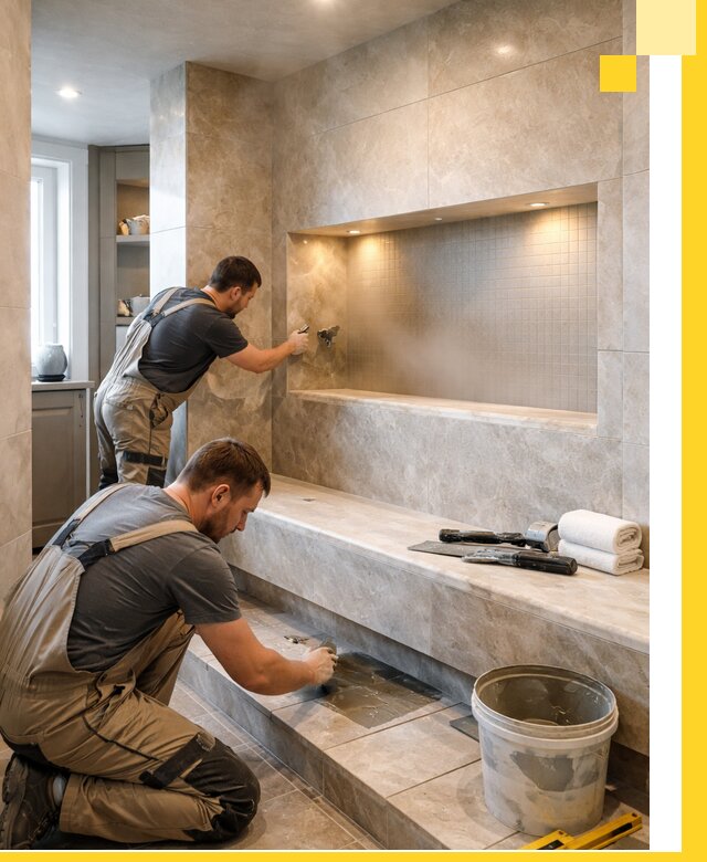 Профессиональное строительство хамама в квартире в Моршанске