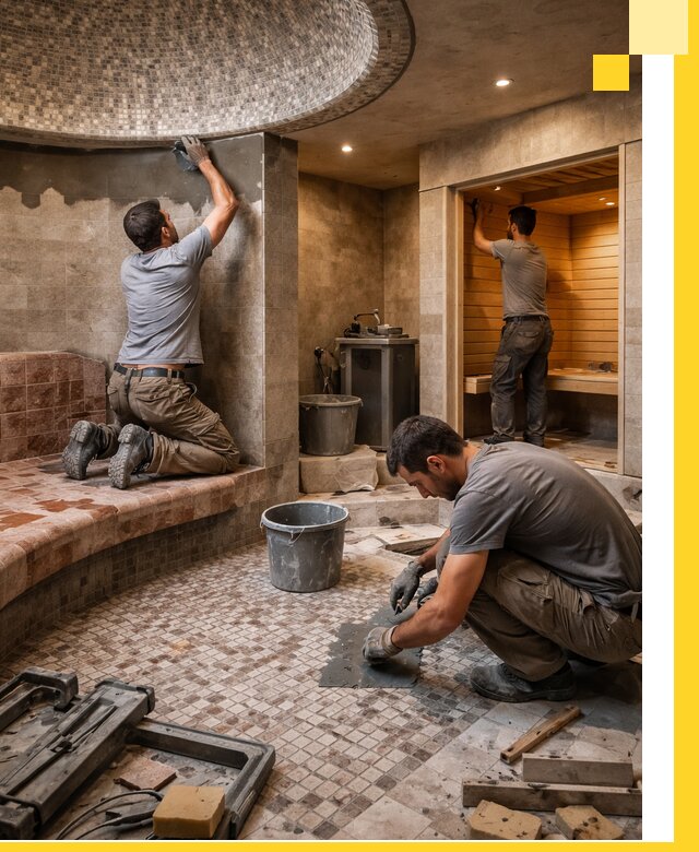 Проект и строительство хамама бани и сауны под ключ в Моршанске