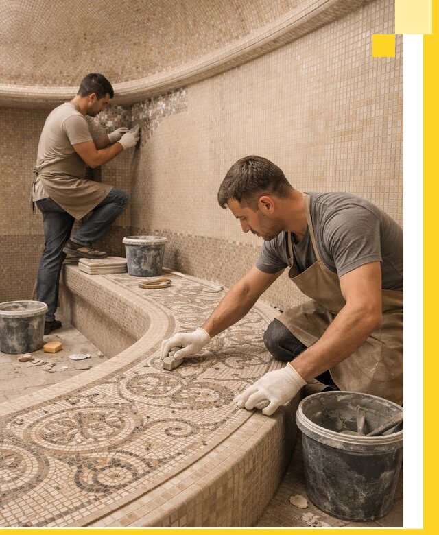 Плитка для хамама в Моршанске, укладка, подбор и поставка