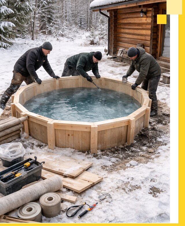 Изготовление и установка ледяных купелей под ключ в Моршанске