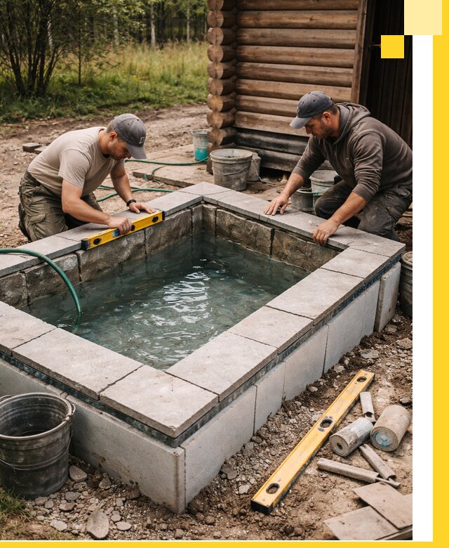 Изготовление и установка холодных купелей под ключ в Моршанске